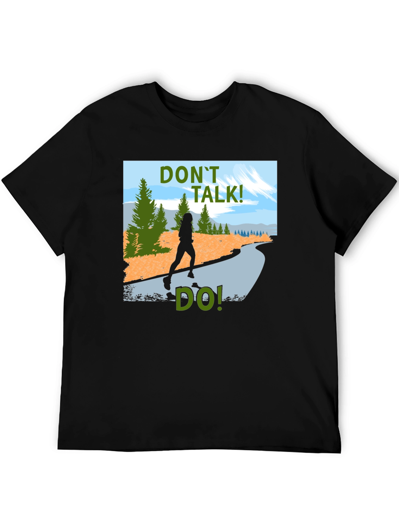 Dont Talk Do! Graphic Tee - Black