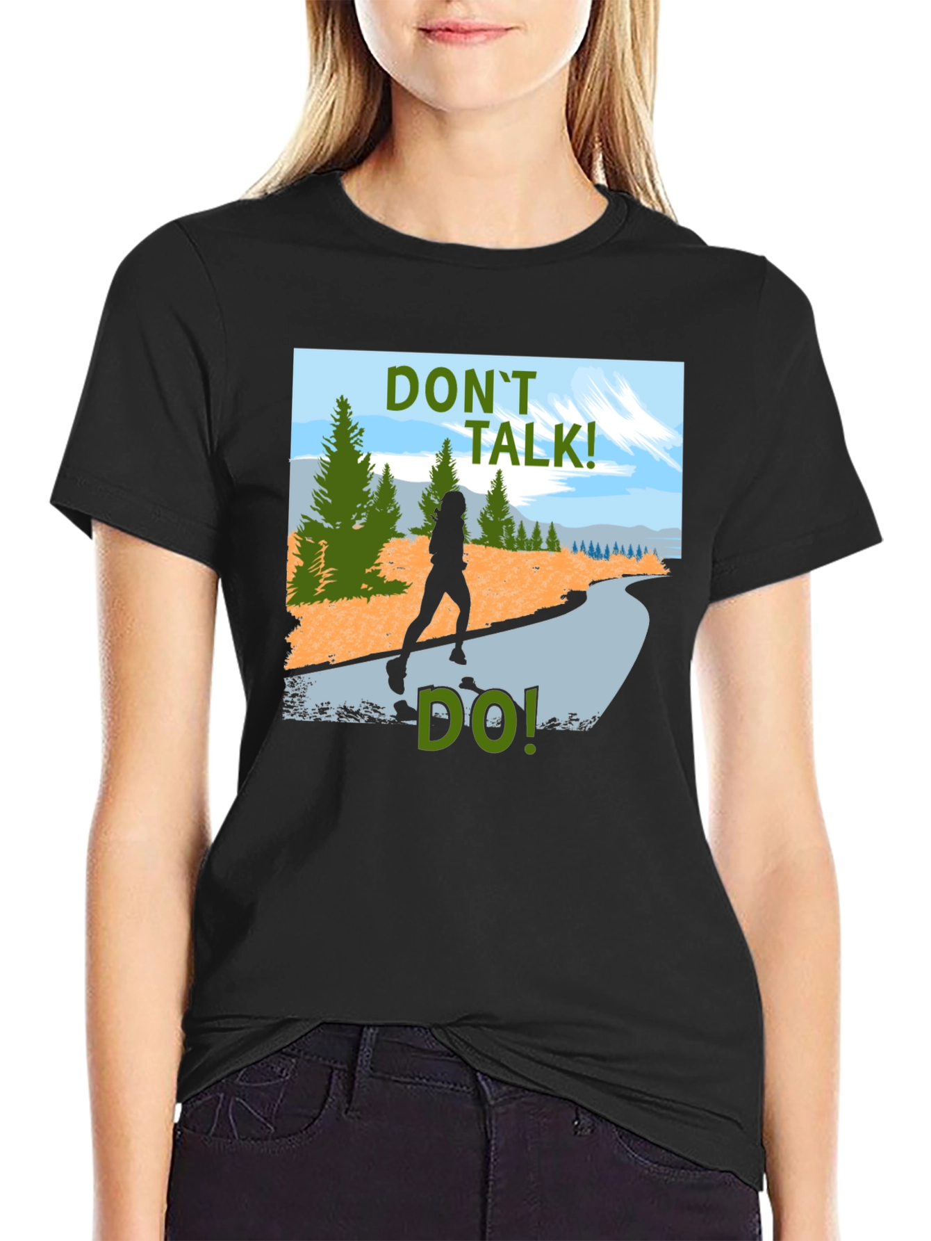 Dont Talk Do! Graphic Tee - Black