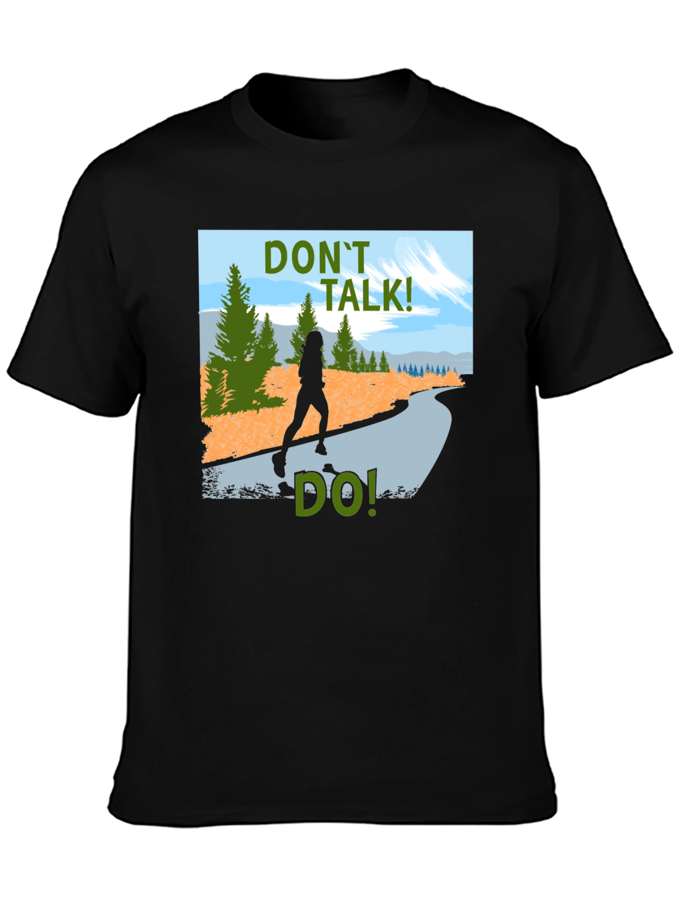 Dont Talk Do! Graphic Tee - Black