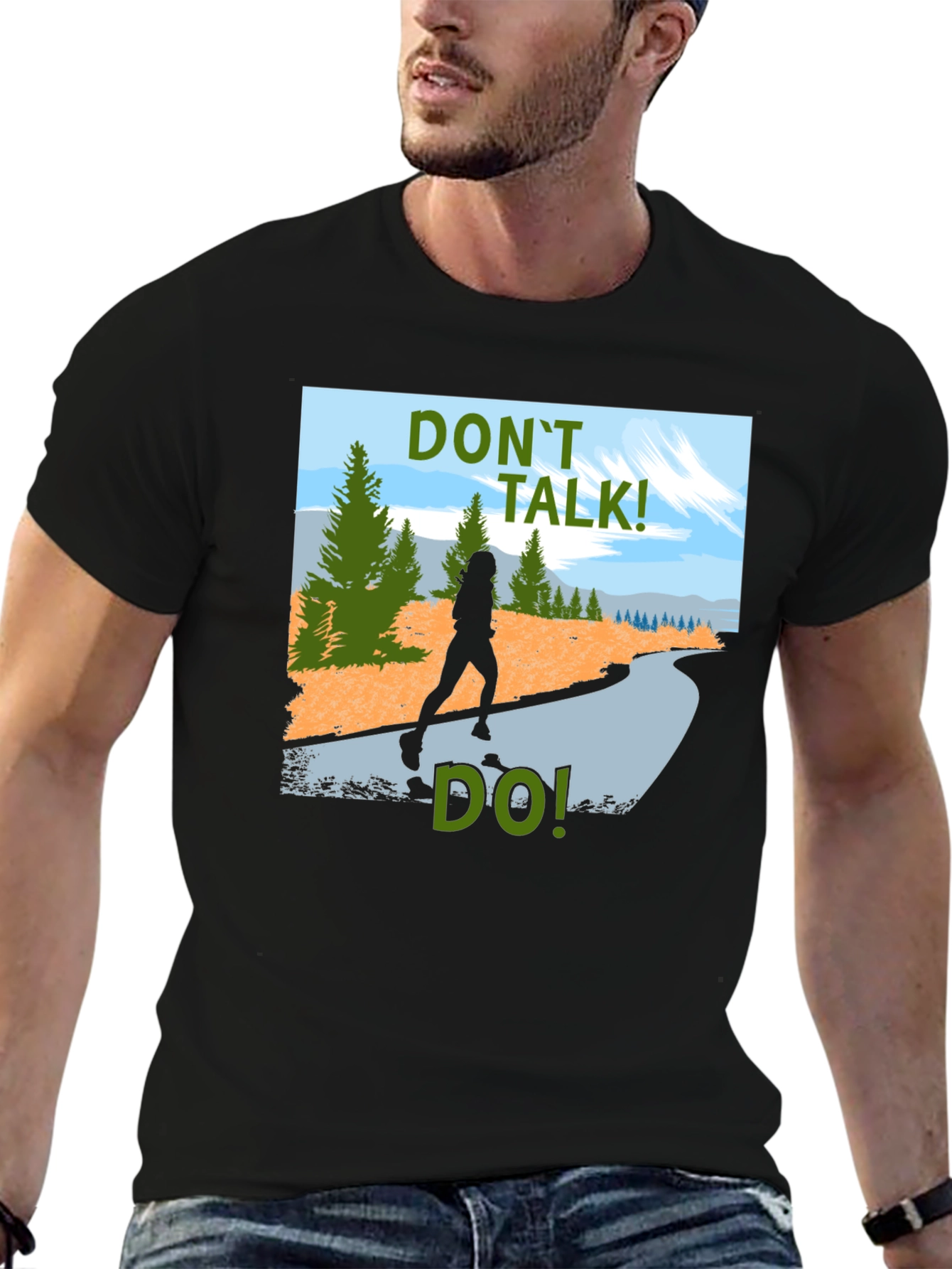 Dont Talk Do! Graphic Tee - Black