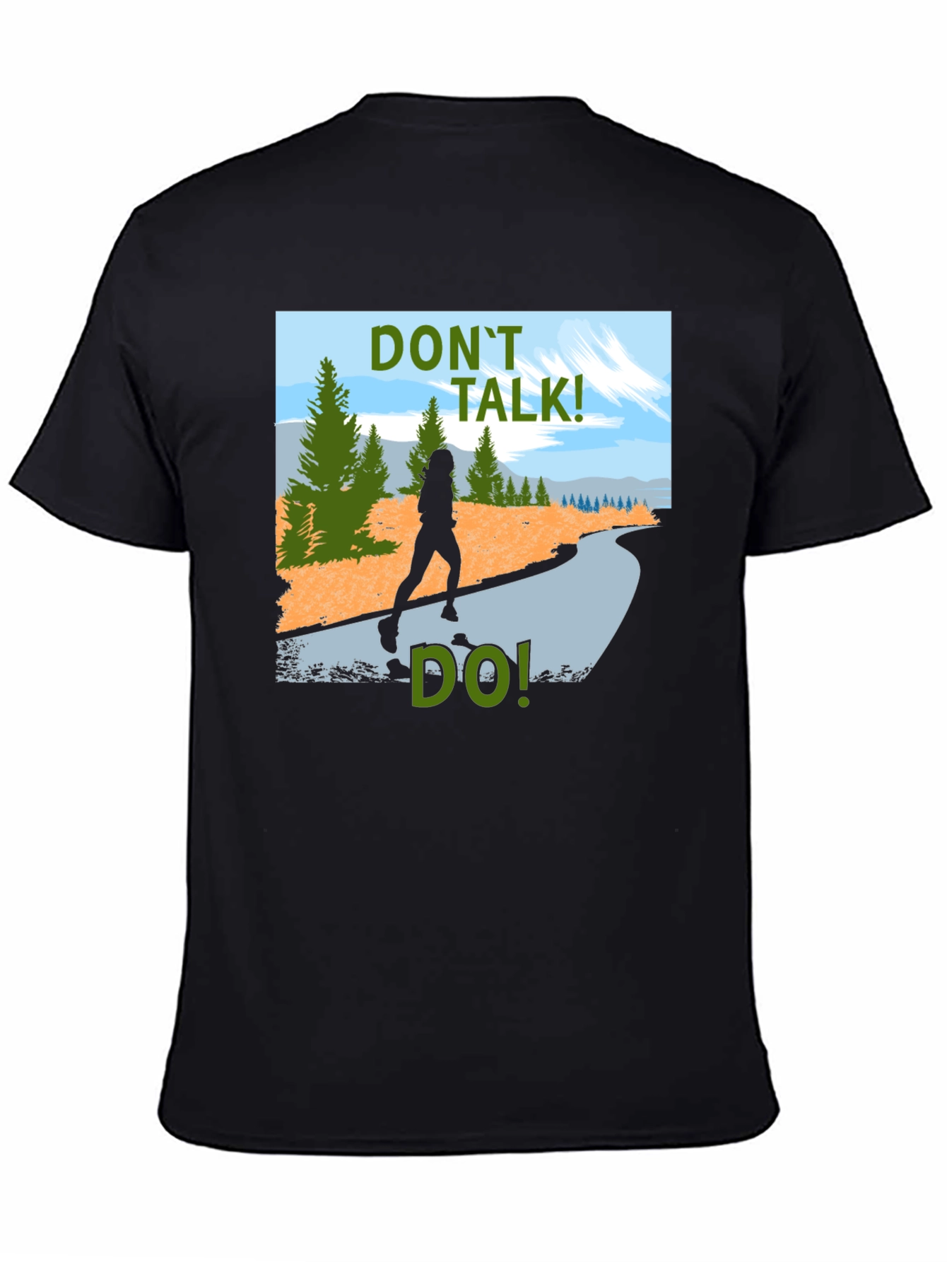 Dont Talk Do! Graphic Tee - Black