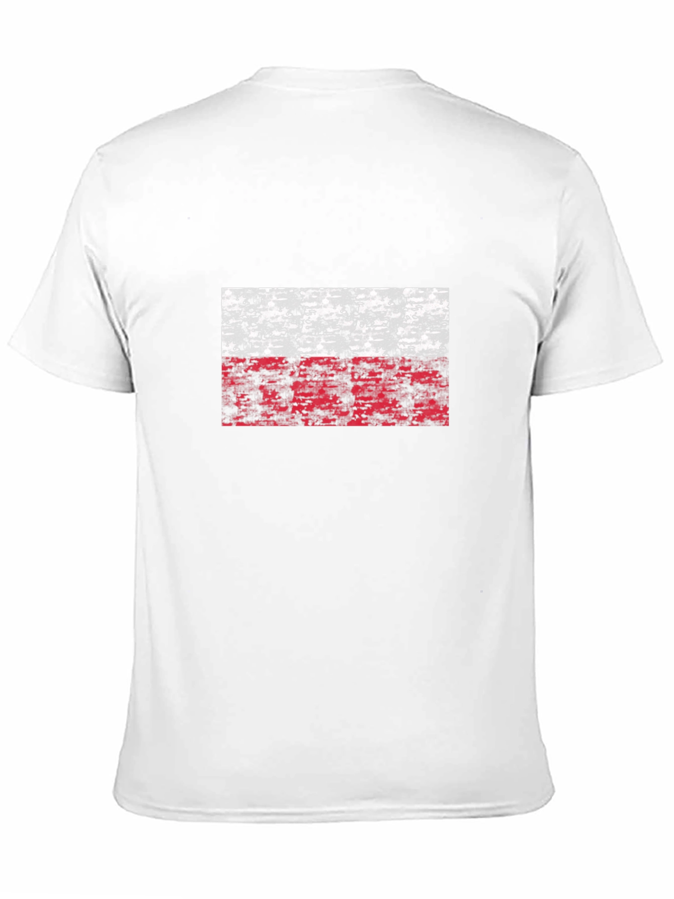 Poland Flag Camo Graphic T-Shirt - Black