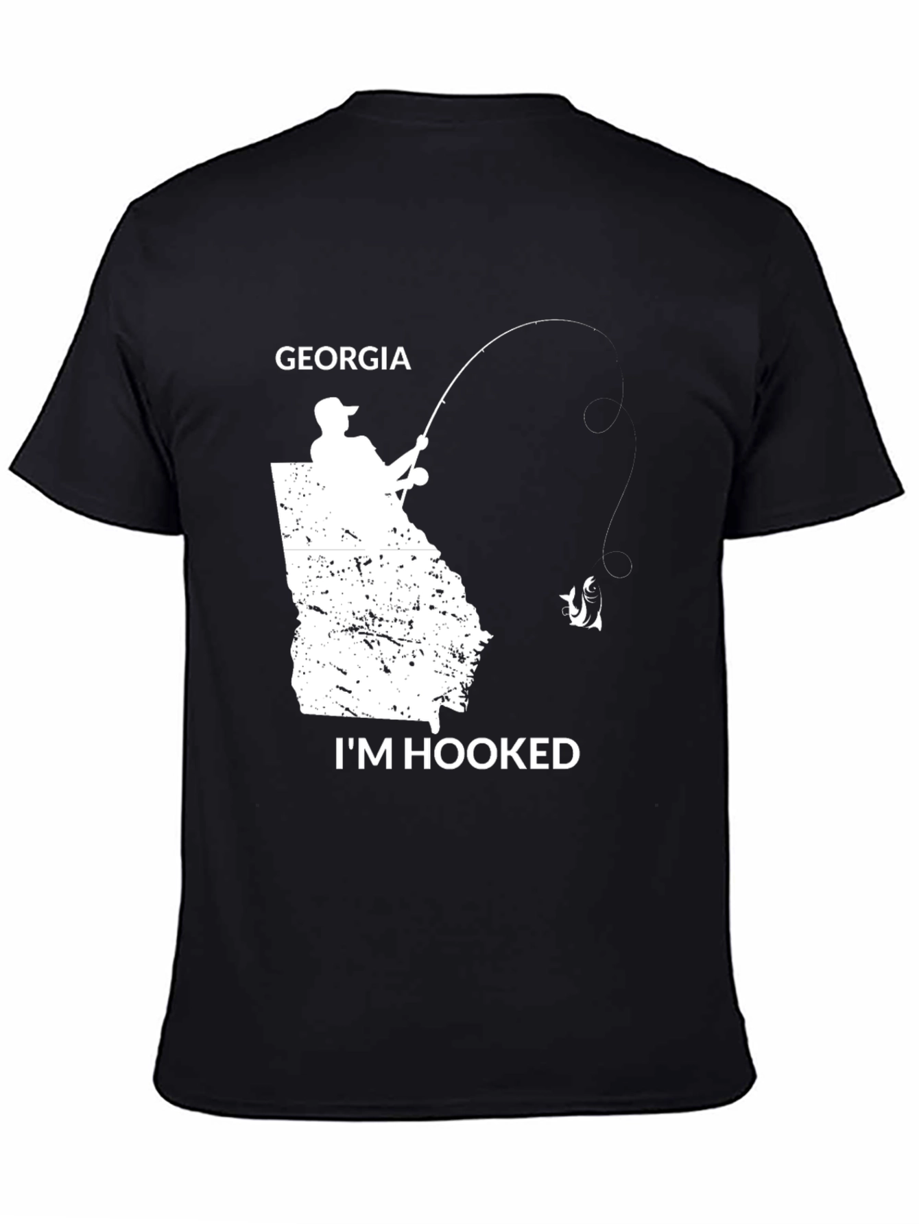 Georgia Fishing T-Shirt - Im Hooked State Pride