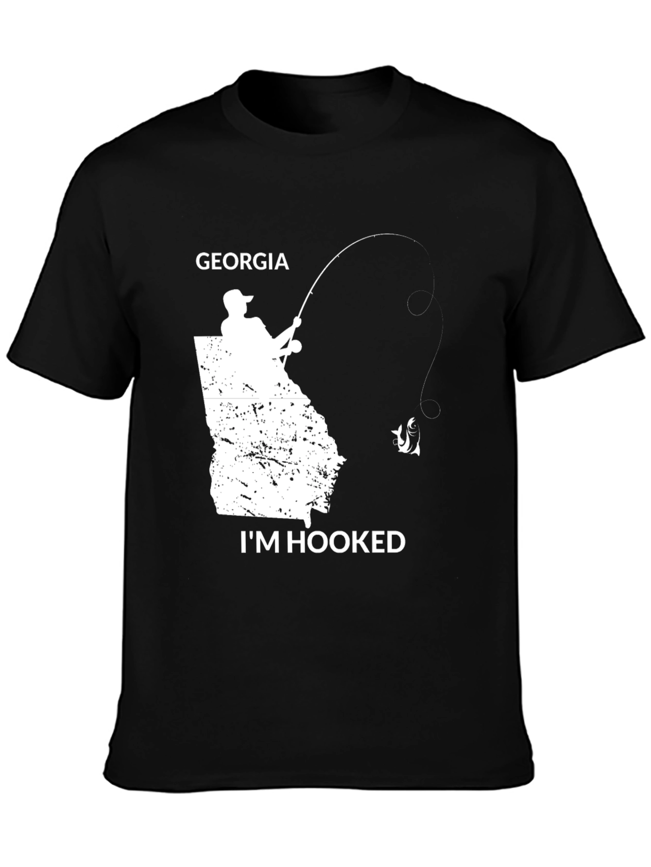Georgia Fishing T-Shirt - Im Hooked State Pride