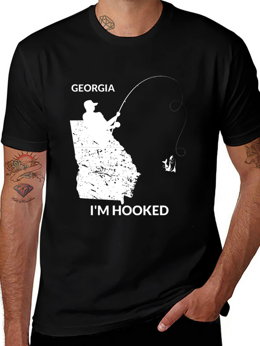 Georgia Fishing T-Shirt - Im Hooked State Pride