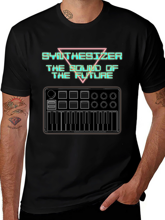 Synthesizer Music T-Shirt - Retro Sound of the Future Tee