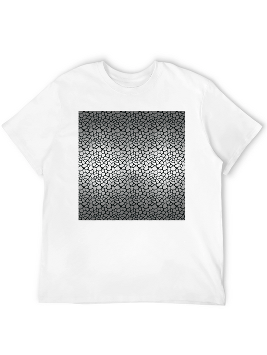 Mosaic Print Black T-Shirt
