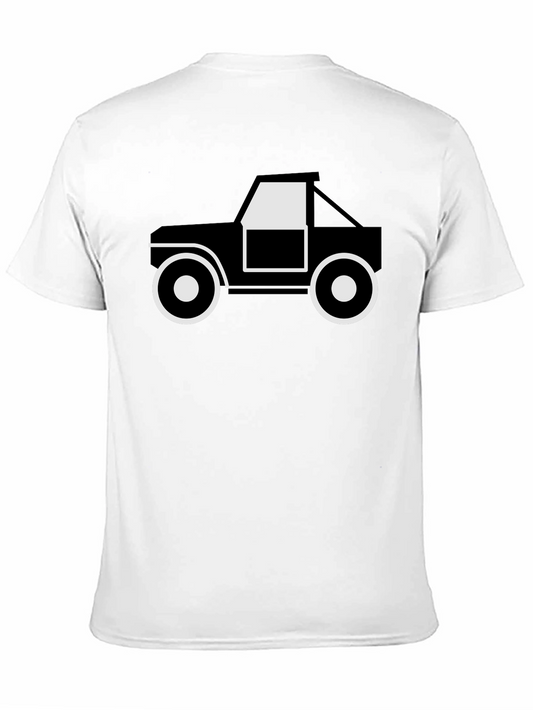 Black Graphic Tee - Off-Road Truck Design