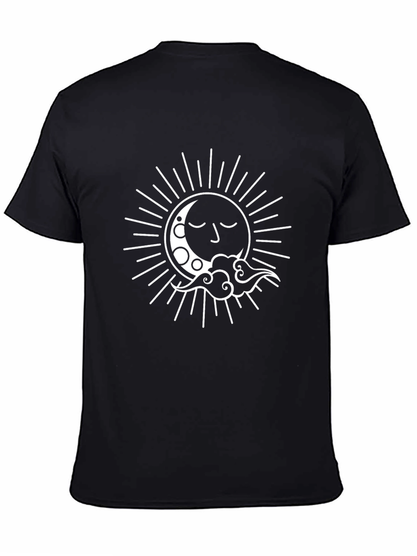 Celestial Sun and Moon Graphic T-Shirt