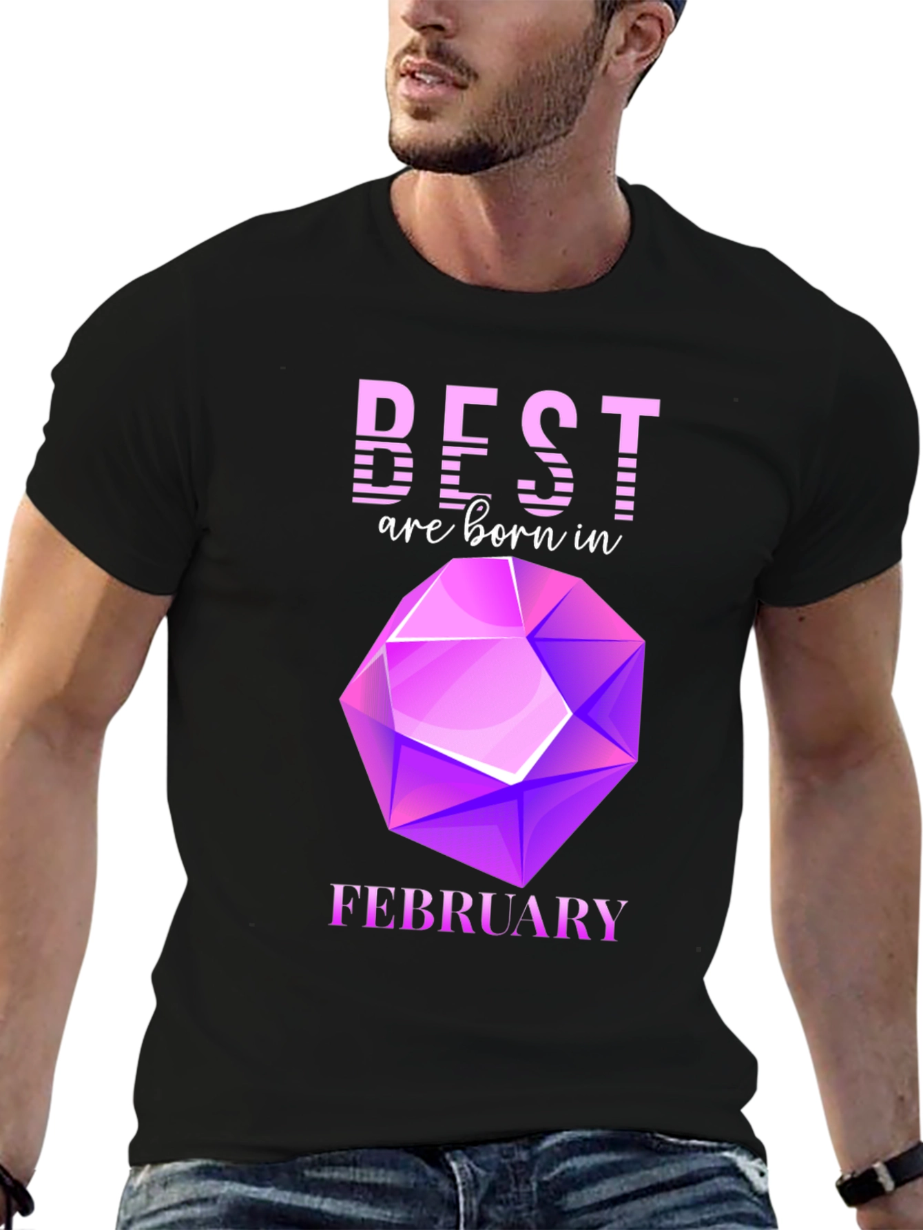 Best Are Born in February Gemstone T-Shirt