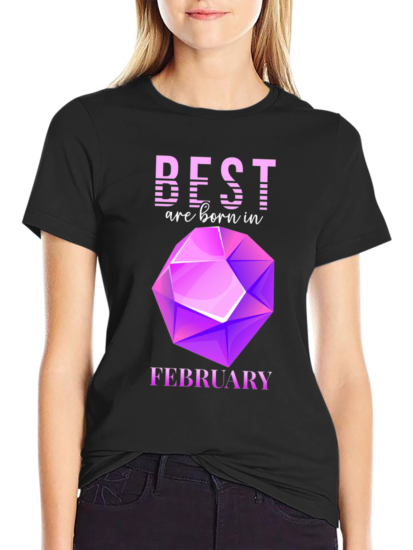 Best Are Born in February Gemstone T-Shirt