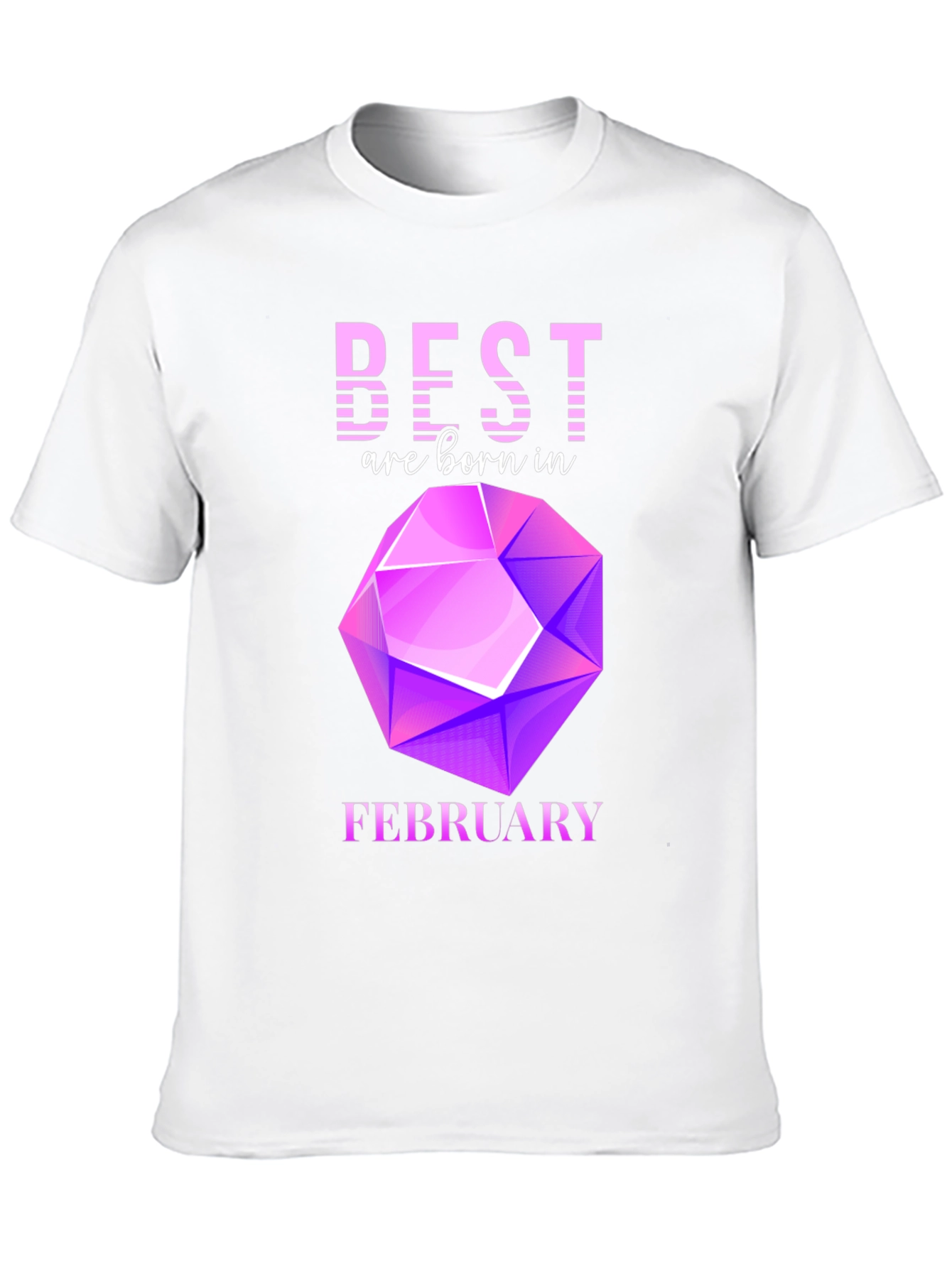 Best Are Born in February Gemstone T-Shirt