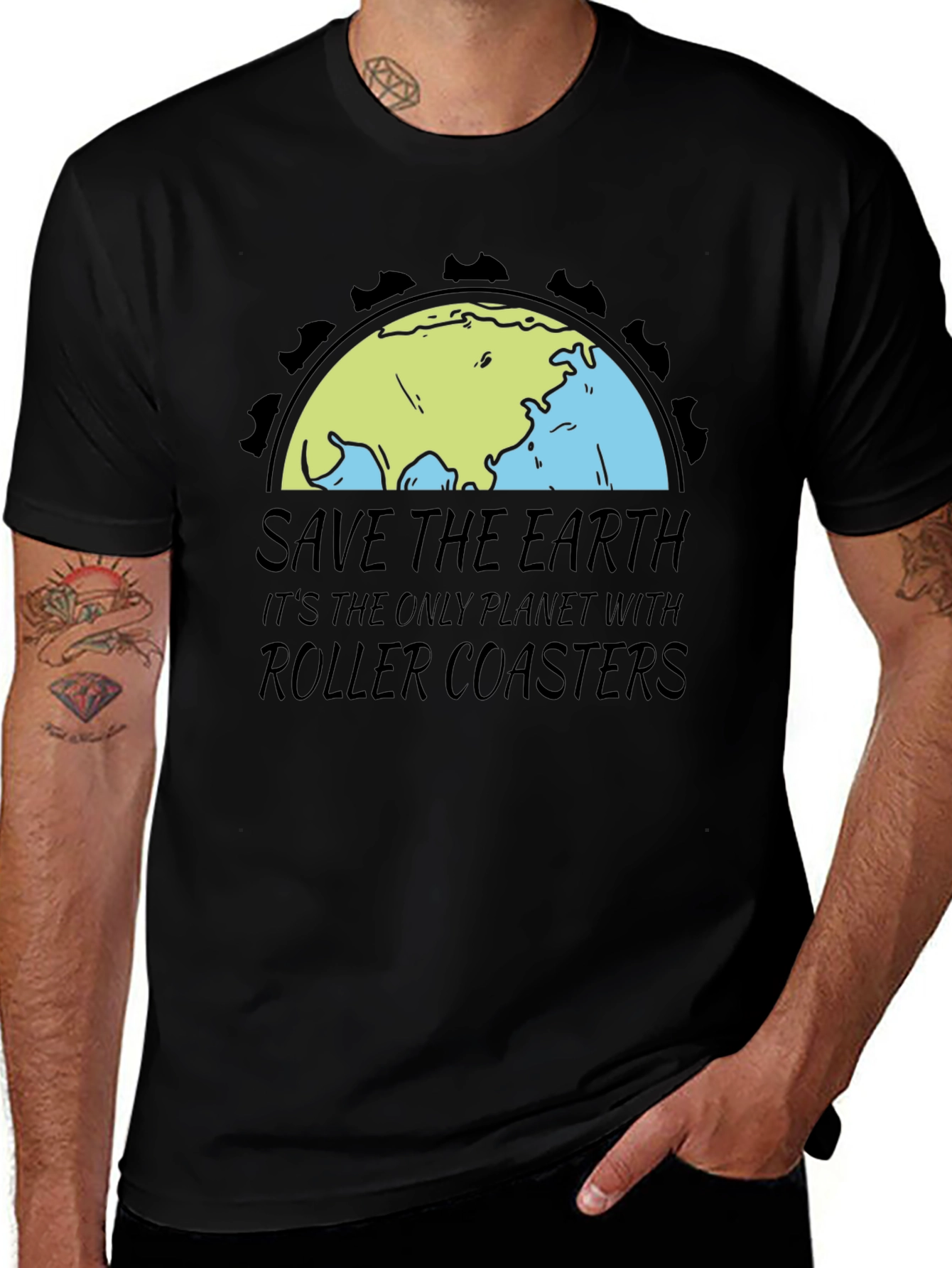 Save the Earth Roller Coaster T-Shirt