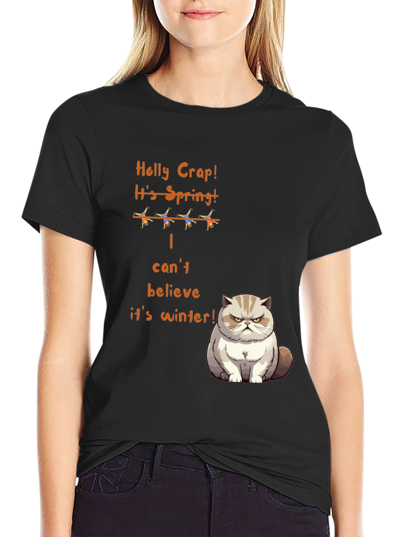 Funny Grumpy Cat Spring T-Shirt