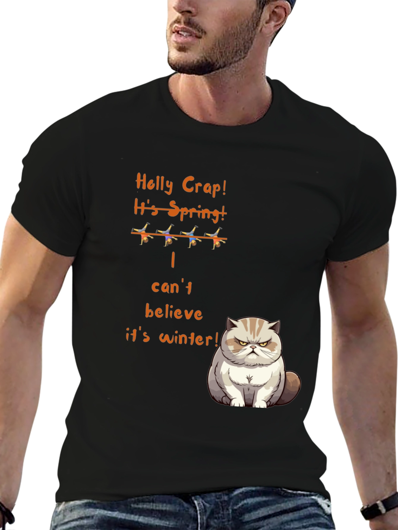 Funny Grumpy Cat Spring T-Shirt