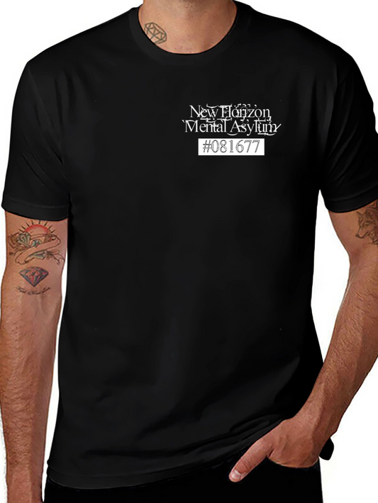 New Horizon Mental Asylum Graphic Tee - Black