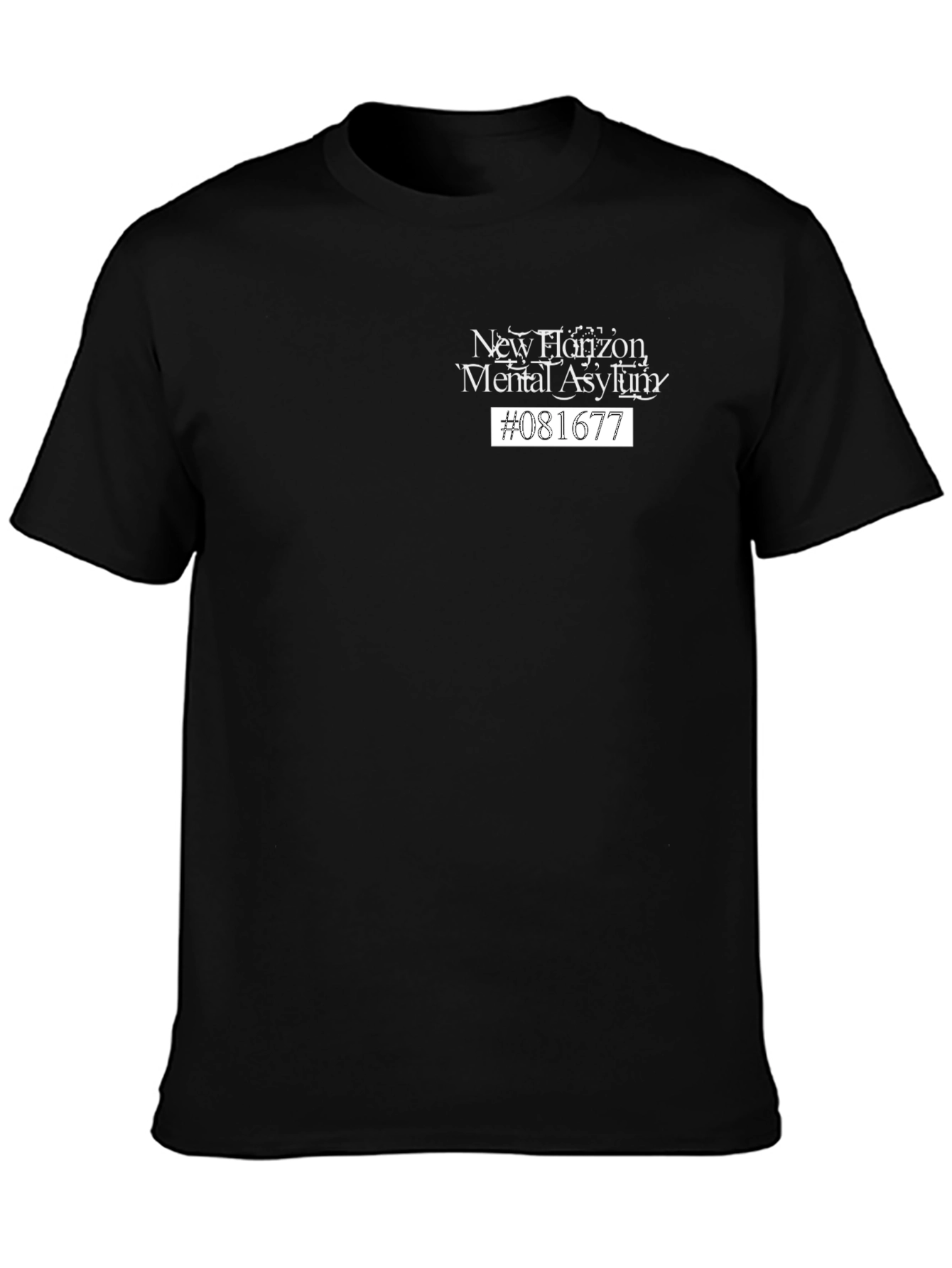 New Horizon Mental Asylum Graphic Tee - Black
