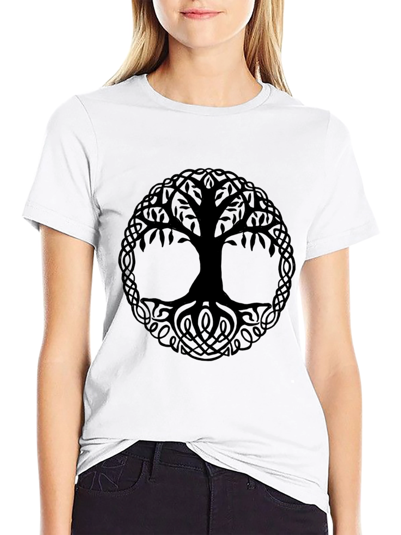 Celtic Tree of Life Black T-Shirt