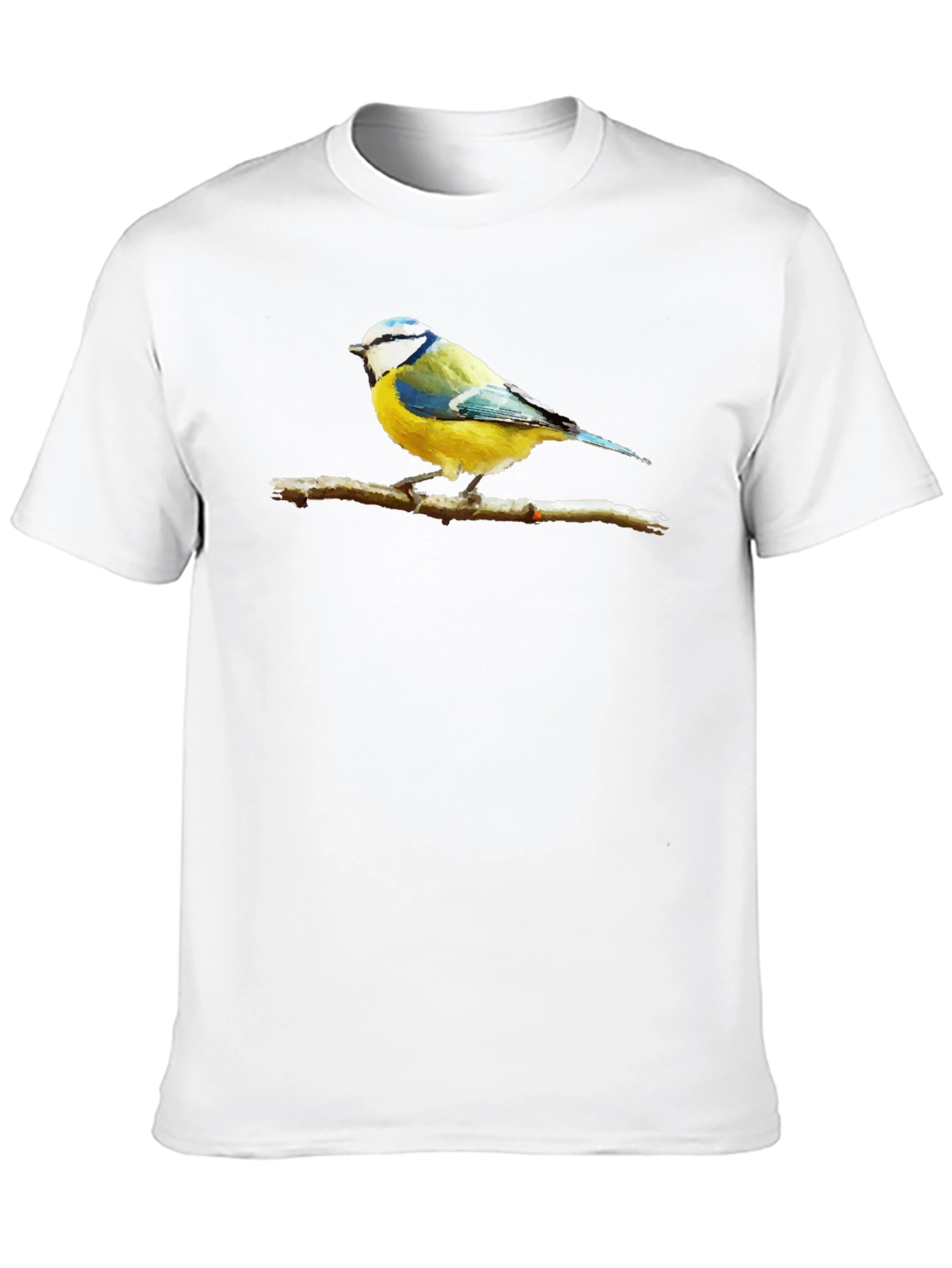 Bird on Branch Graphic Black T-Shirt