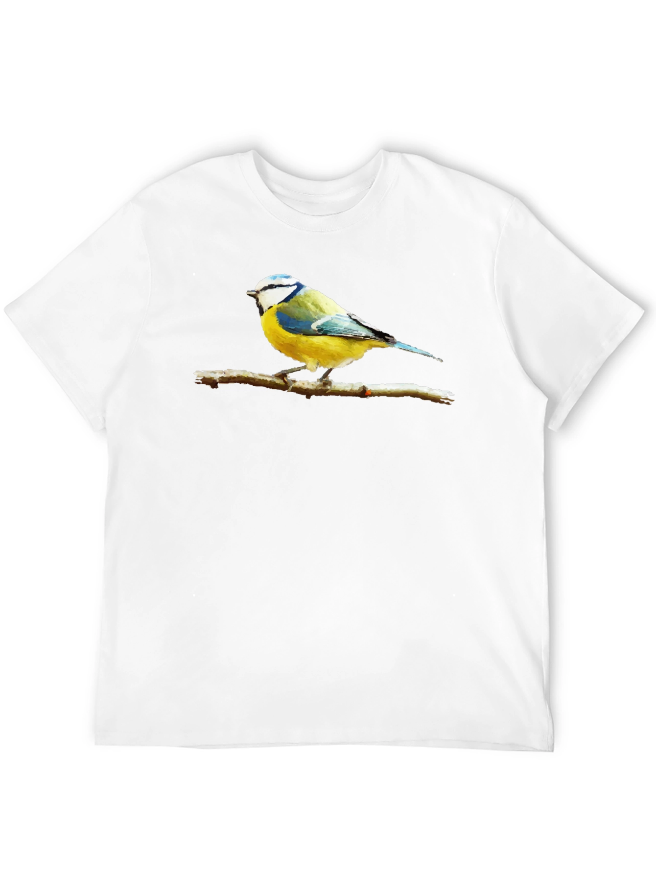 Bird on Branch Graphic Black T-Shirt