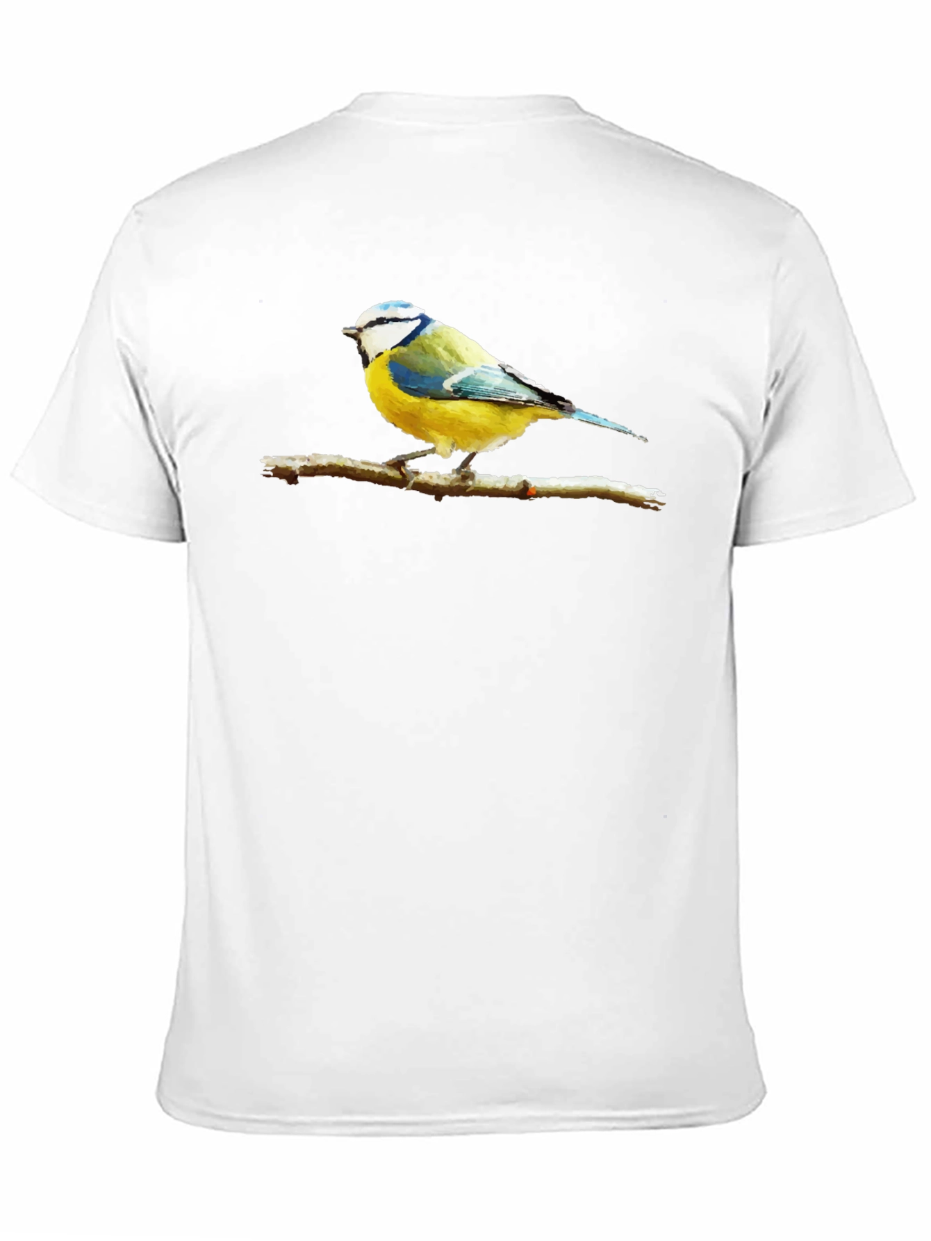 Bird on Branch Graphic Black T-Shirt