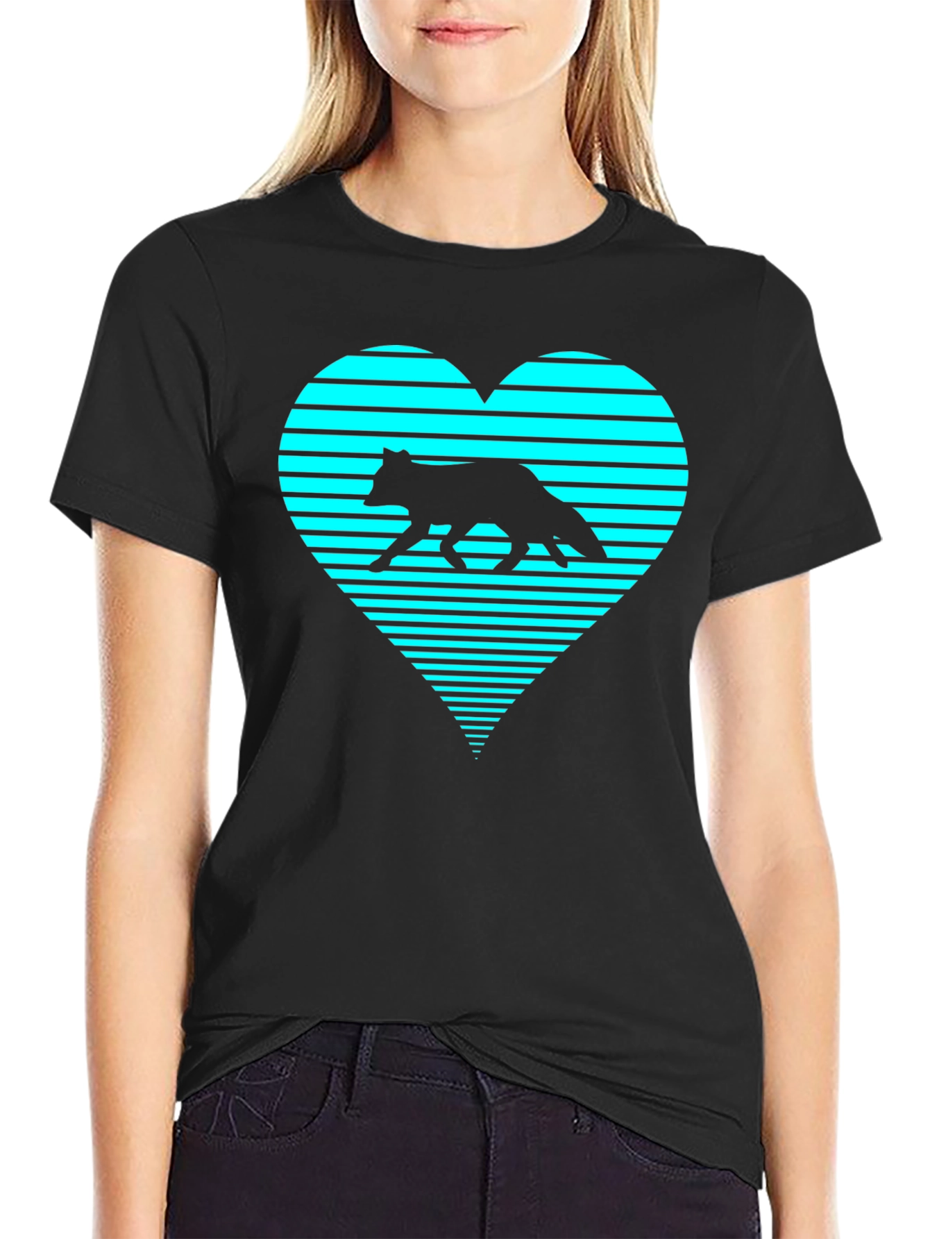 Fox Heartbeat T-Shirt - Black Tee