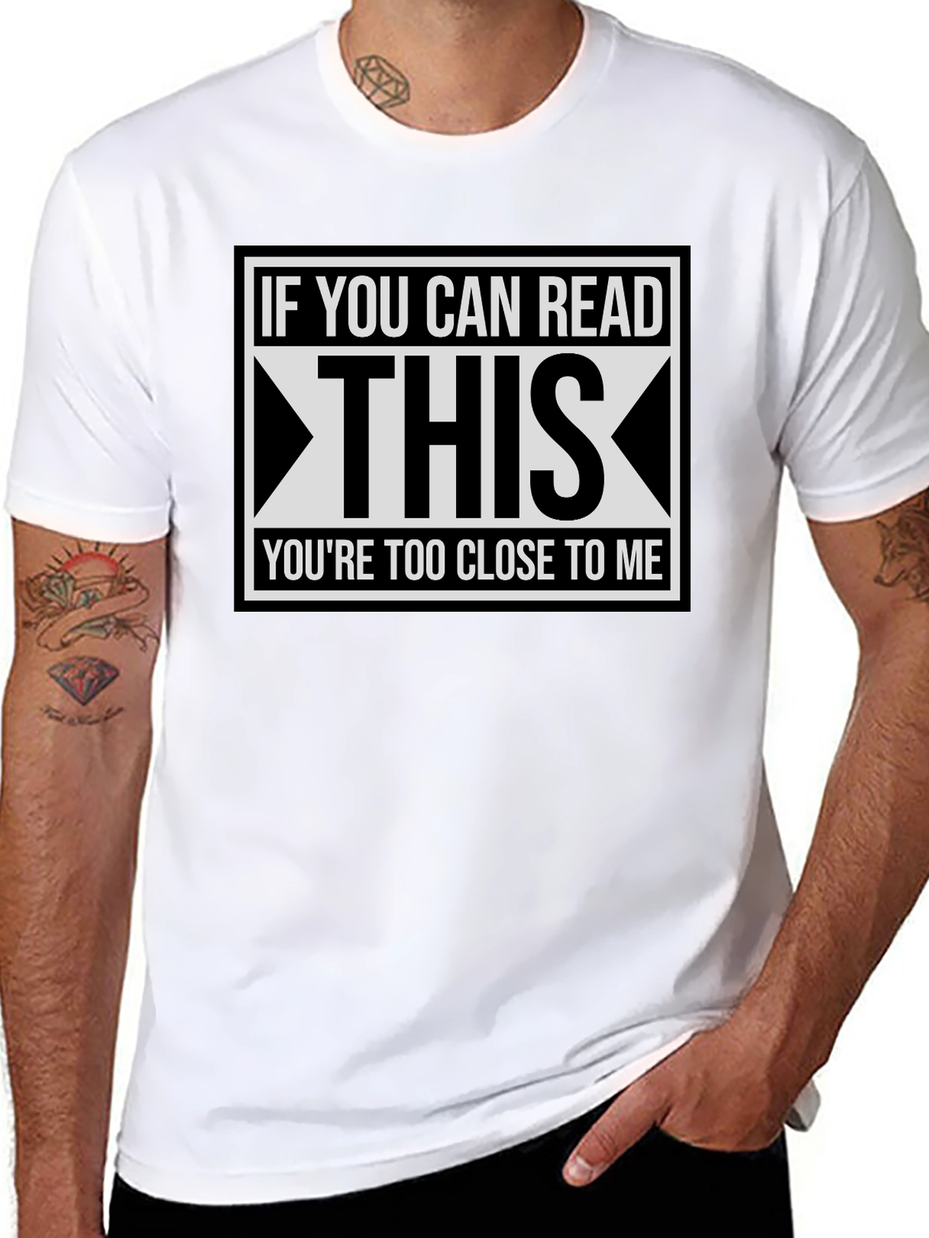 Funny Distance T-Shirt: If You Can Read This...