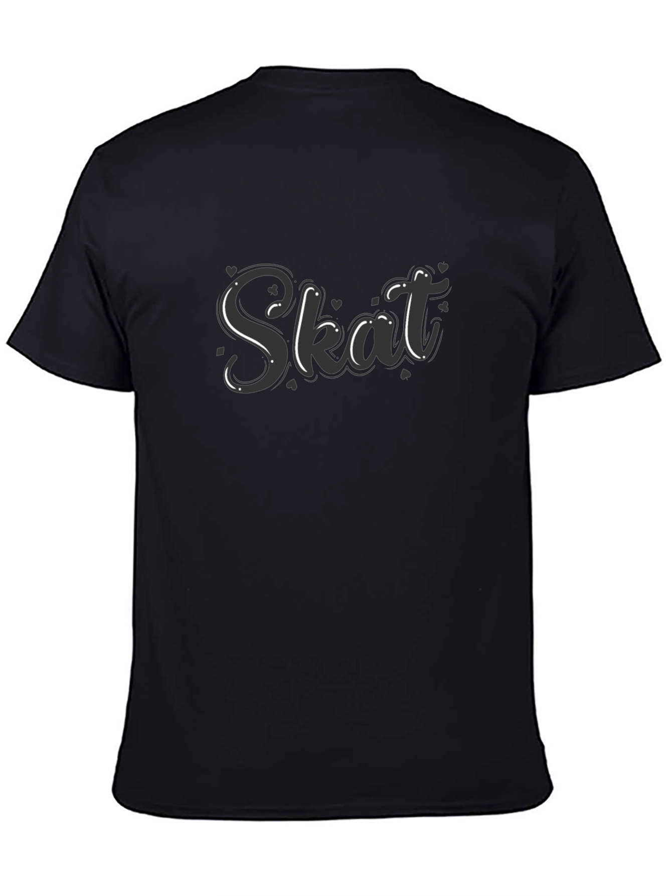 Stylish Black Skat Graphic T-Shirt