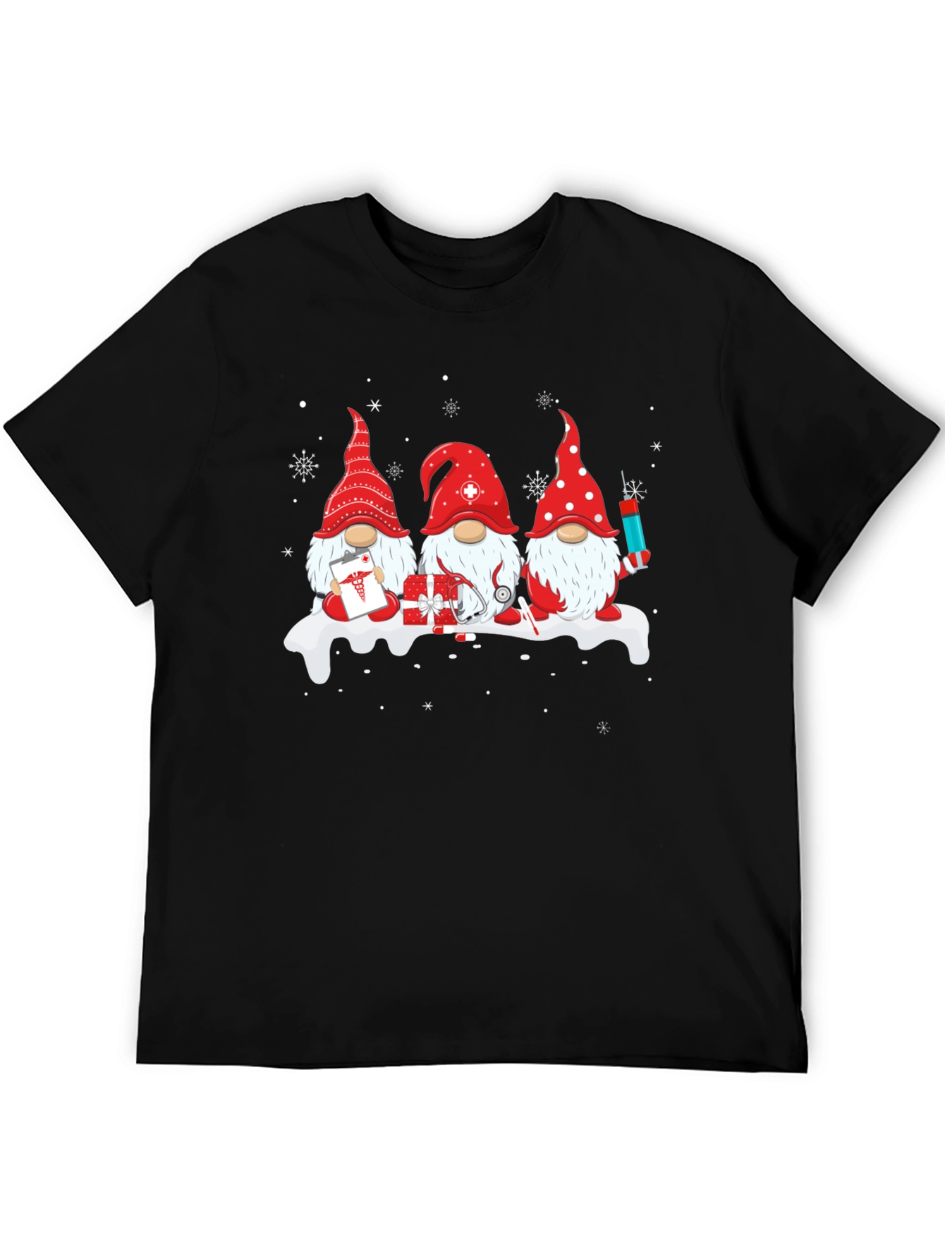 Festive Nurse Gnome T-Shirt