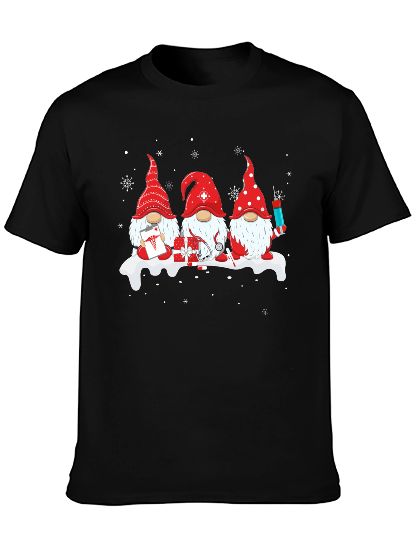 Festive Nurse Gnome T-Shirt