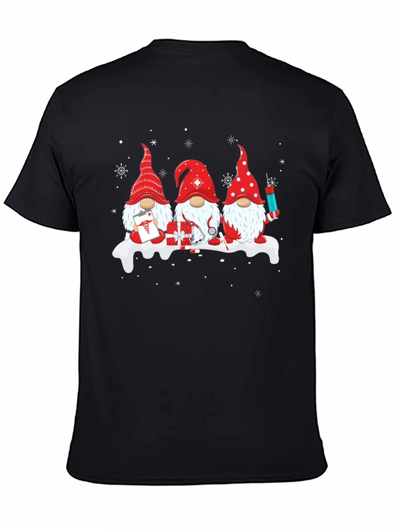 Festive Nurse Gnome T-Shirt