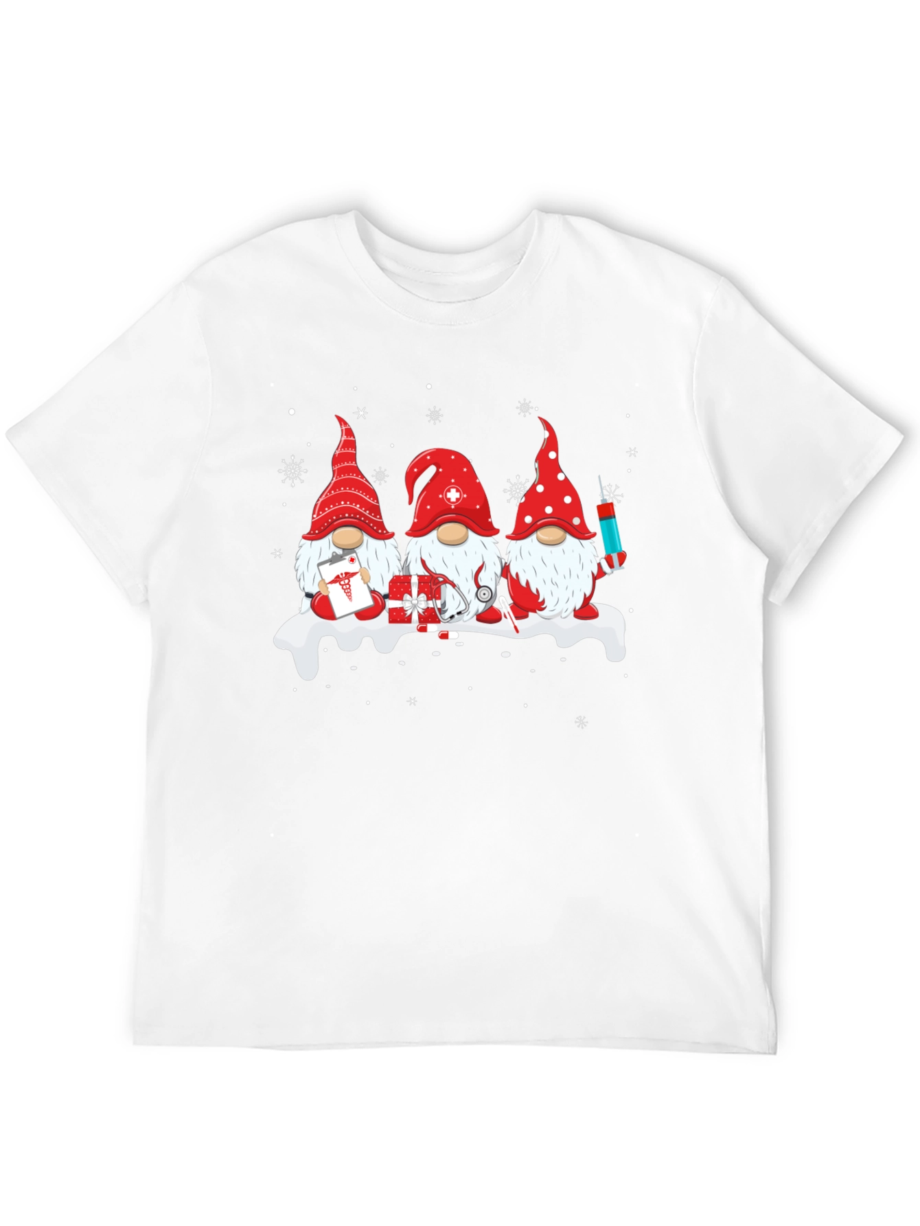 Festive Nurse Gnome T-Shirt