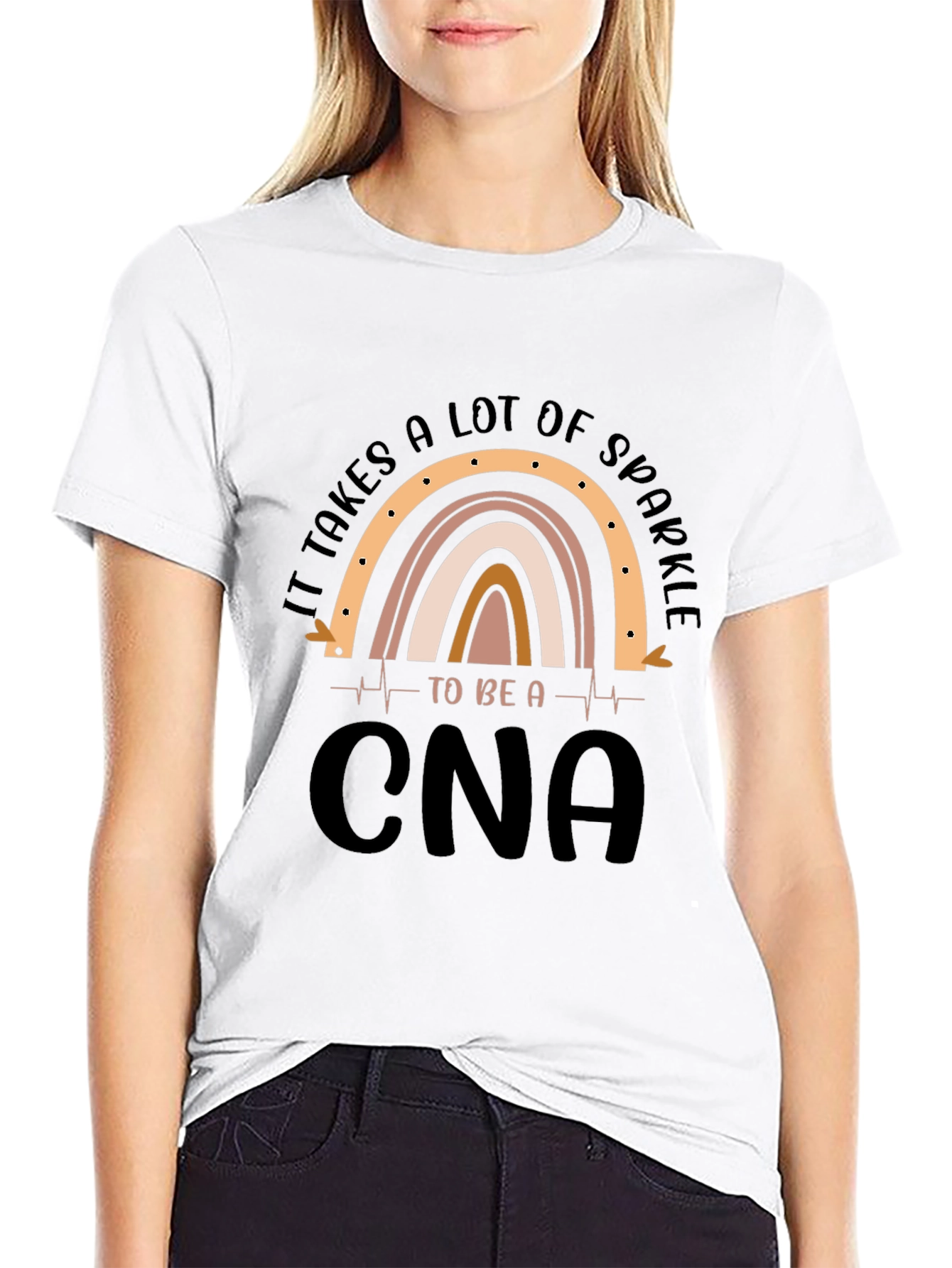 Sparkle CNA Graphic Tee - Certified Nursing Assistant Apparel