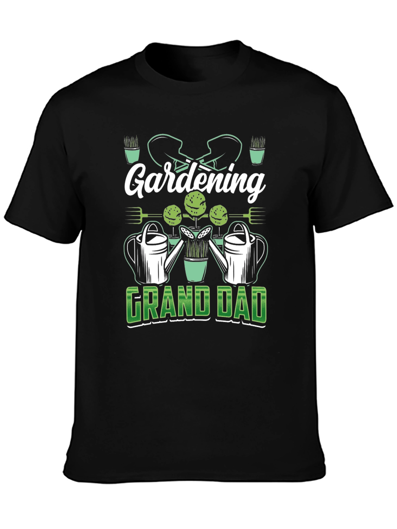 Gardening Grandad Black T-Shirt