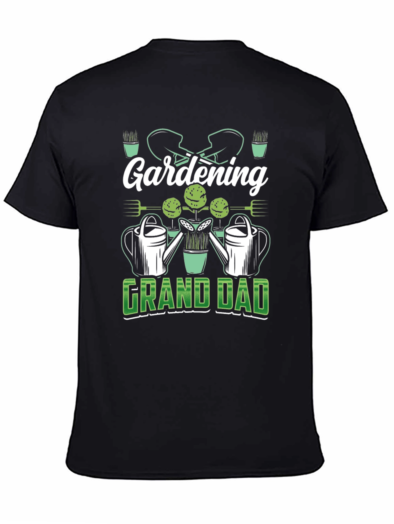 Gardening Grandad Black T-Shirt