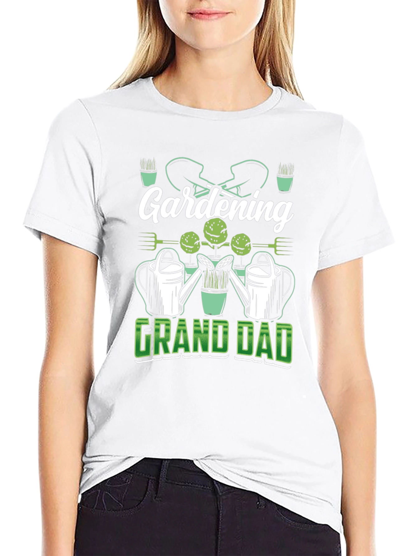 Gardening Grandad Black T-Shirt