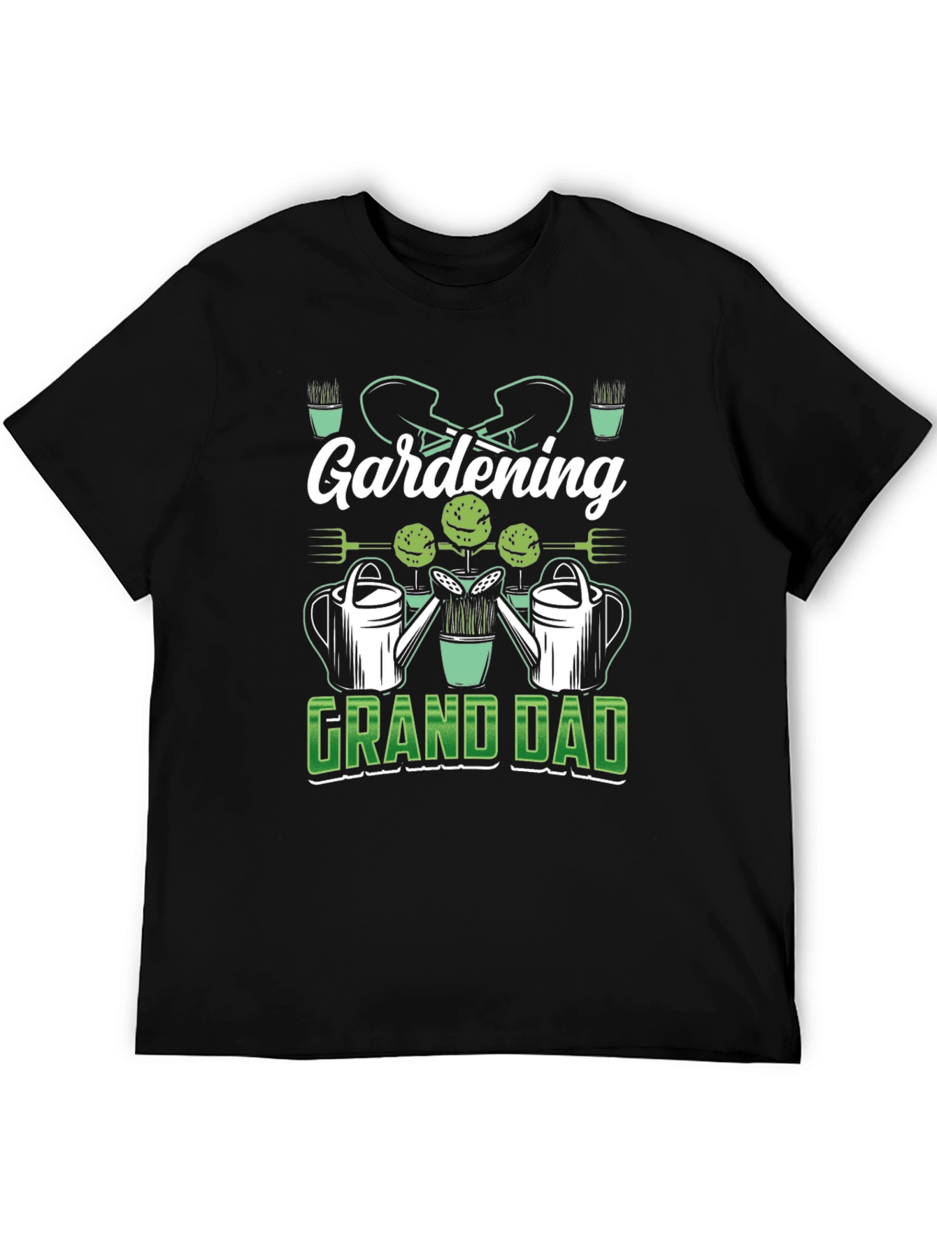 Gardening Grandad Black T-Shirt