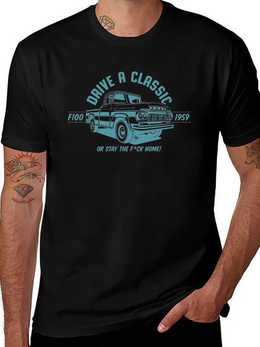 Drive A Classic 1959 F100 Black T-Shirt