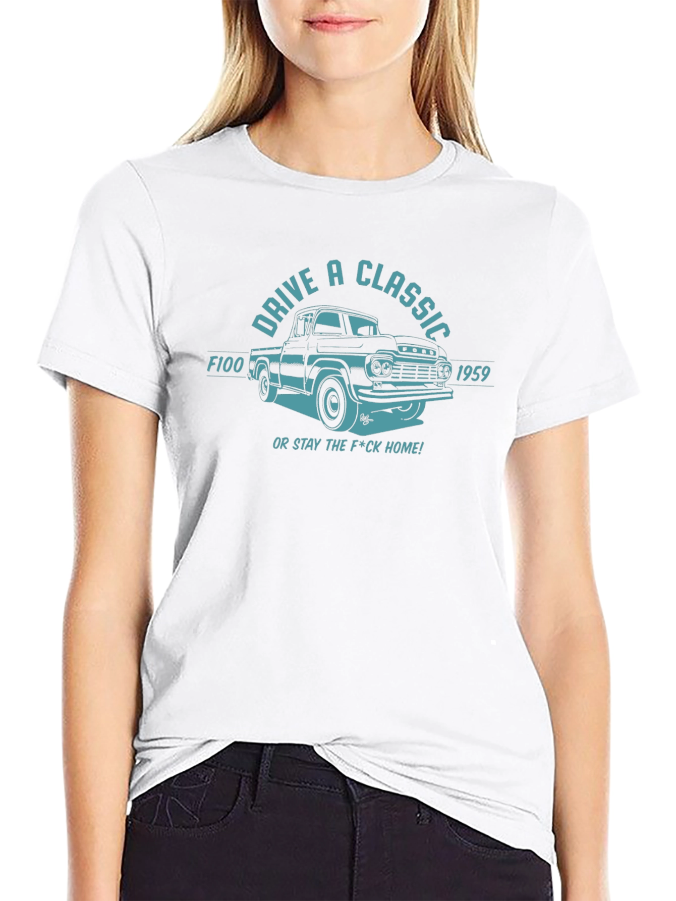 Drive A Classic 1959 F100 Black T-Shirt