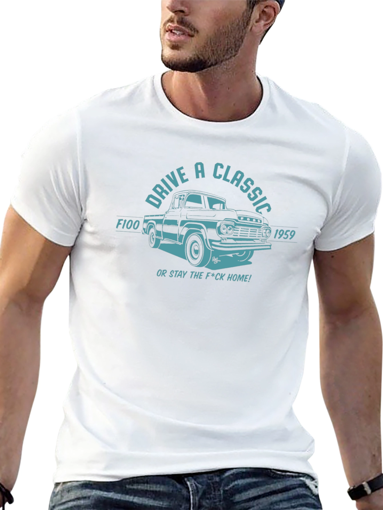 Drive A Classic 1959 F100 Black T-Shirt