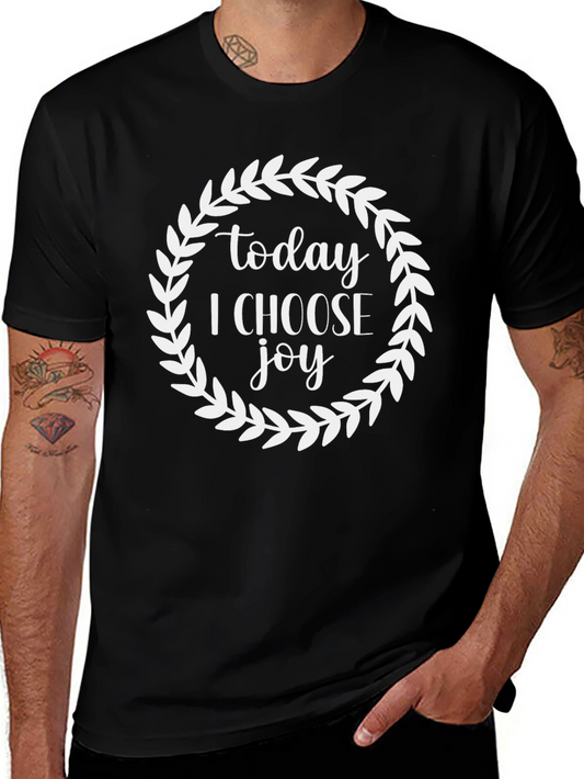 Today I Choose Joy Black Graphic Tee