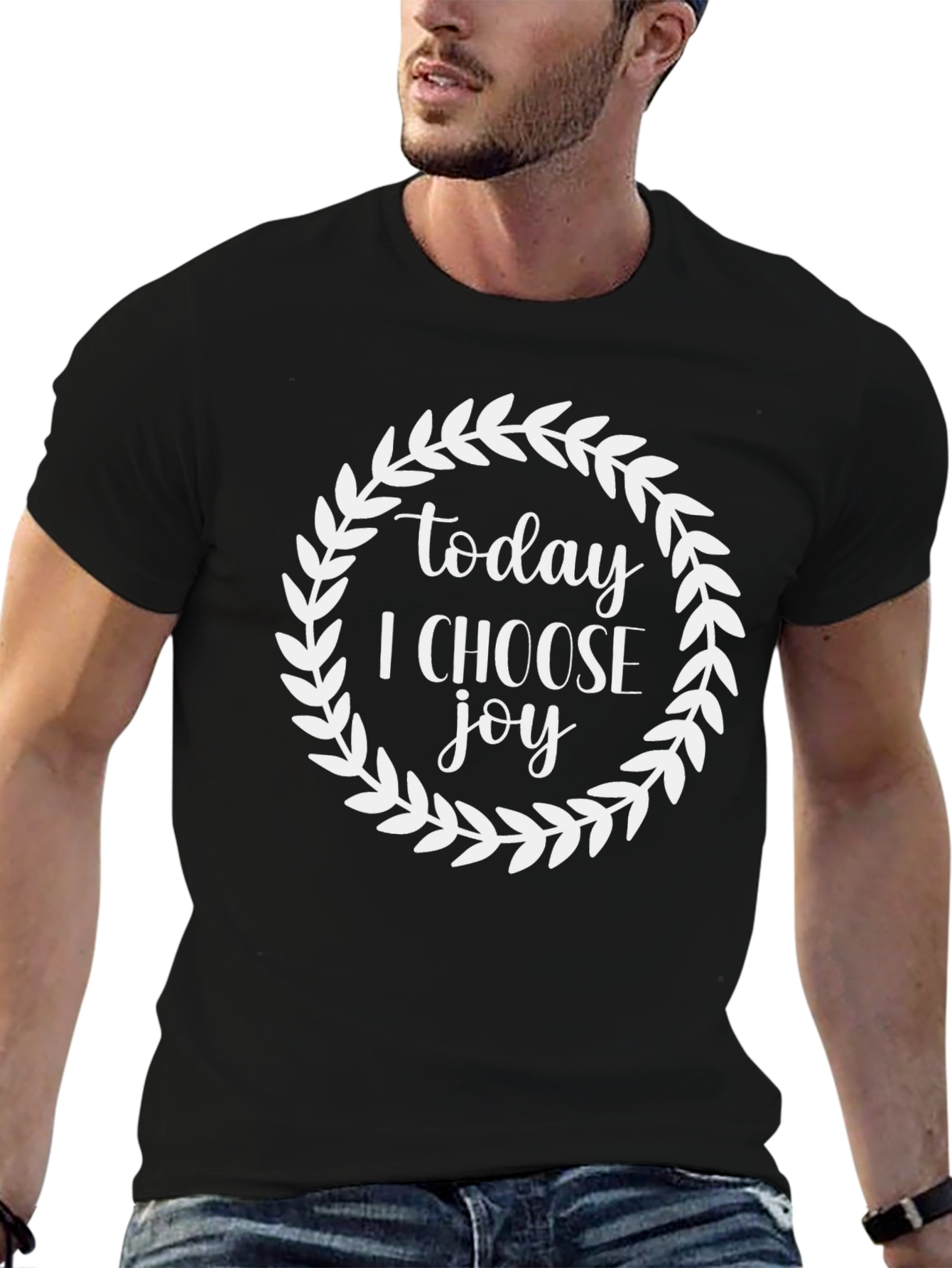Today I Choose Joy Black Graphic Tee