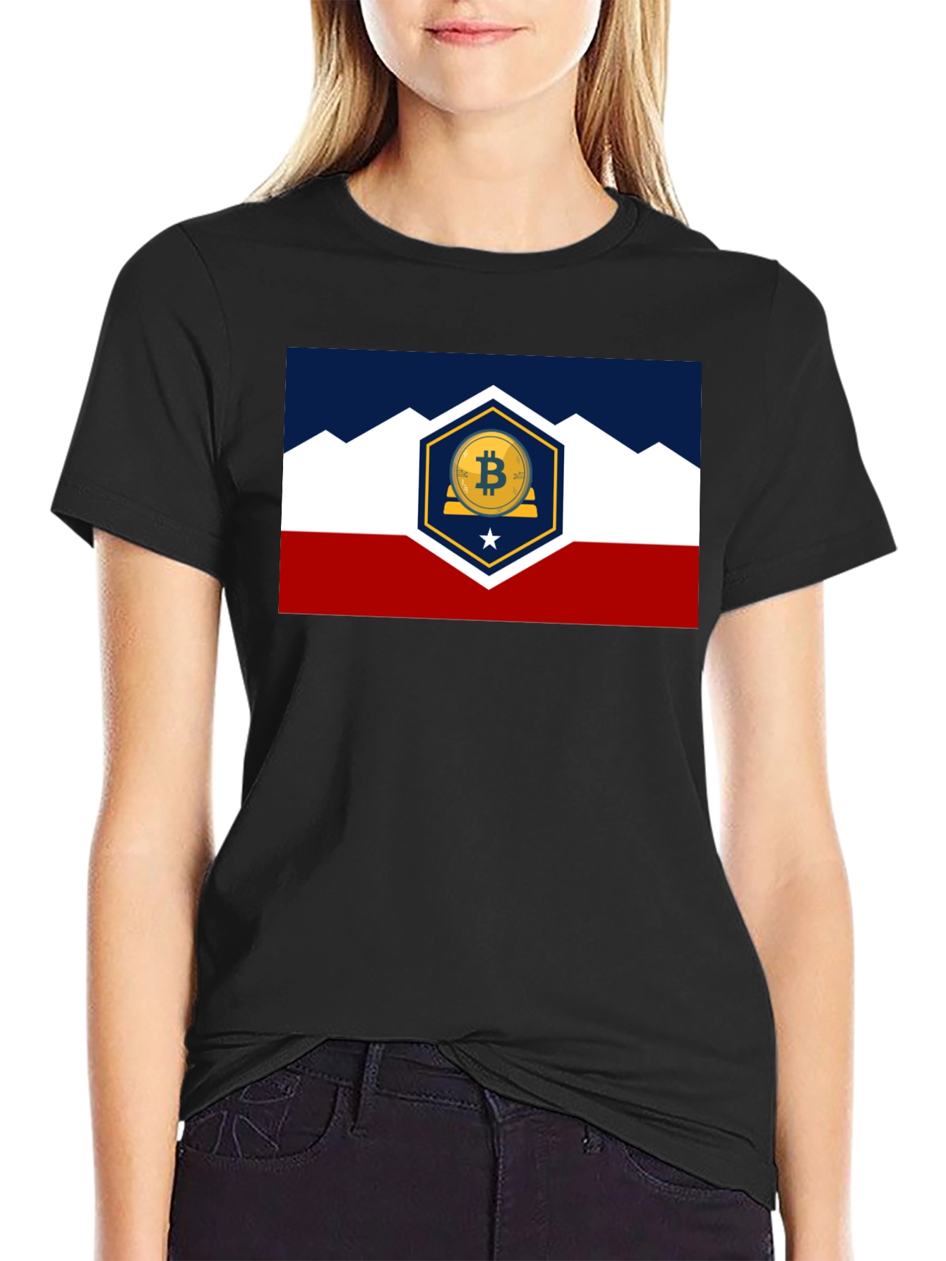 Bitcoin Colorado Flag T-Shirt