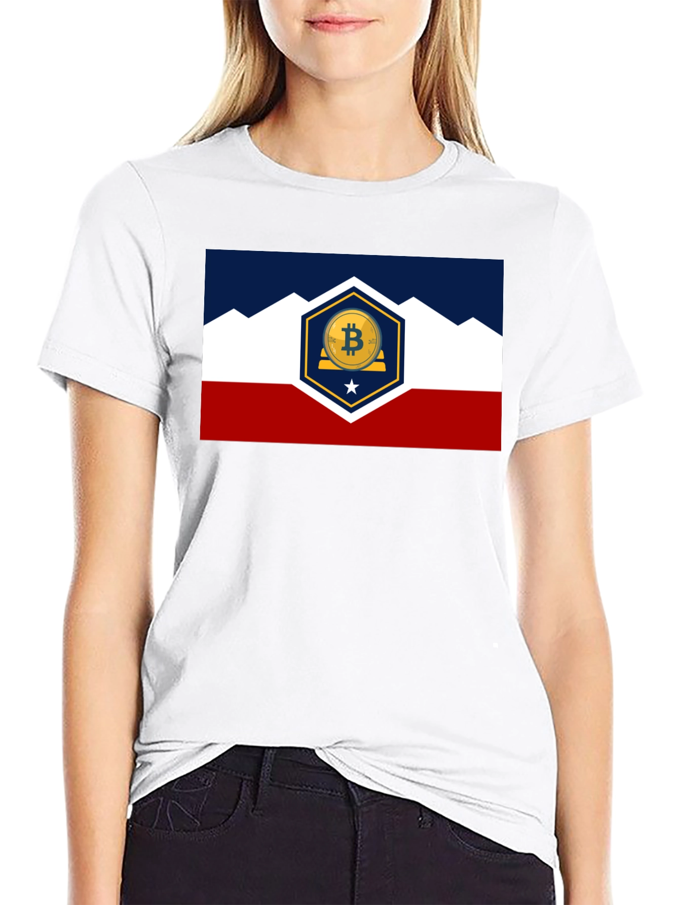 Bitcoin Colorado Flag T-Shirt