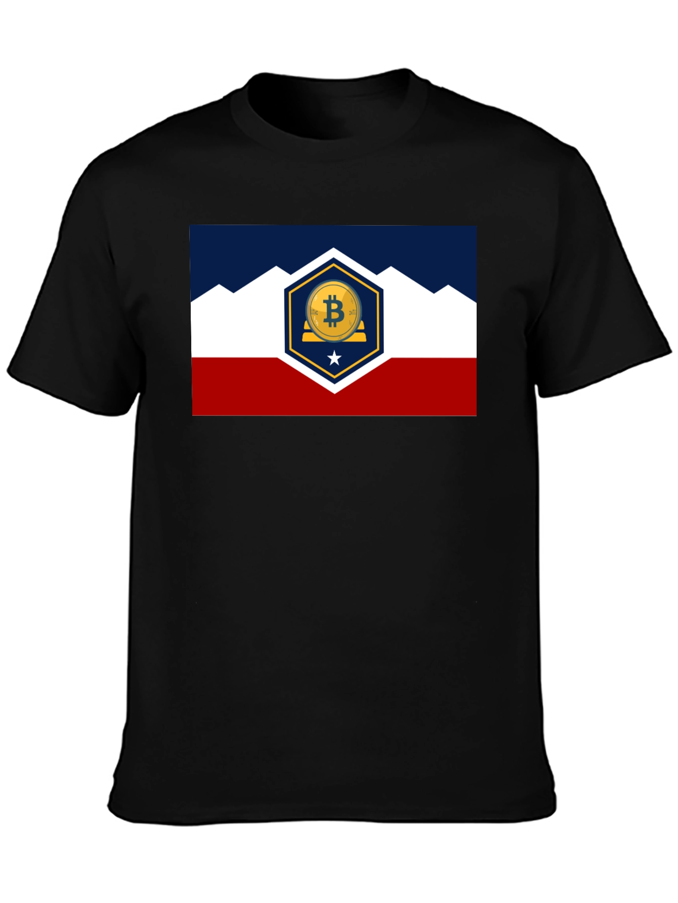 Bitcoin Colorado Flag T-Shirt