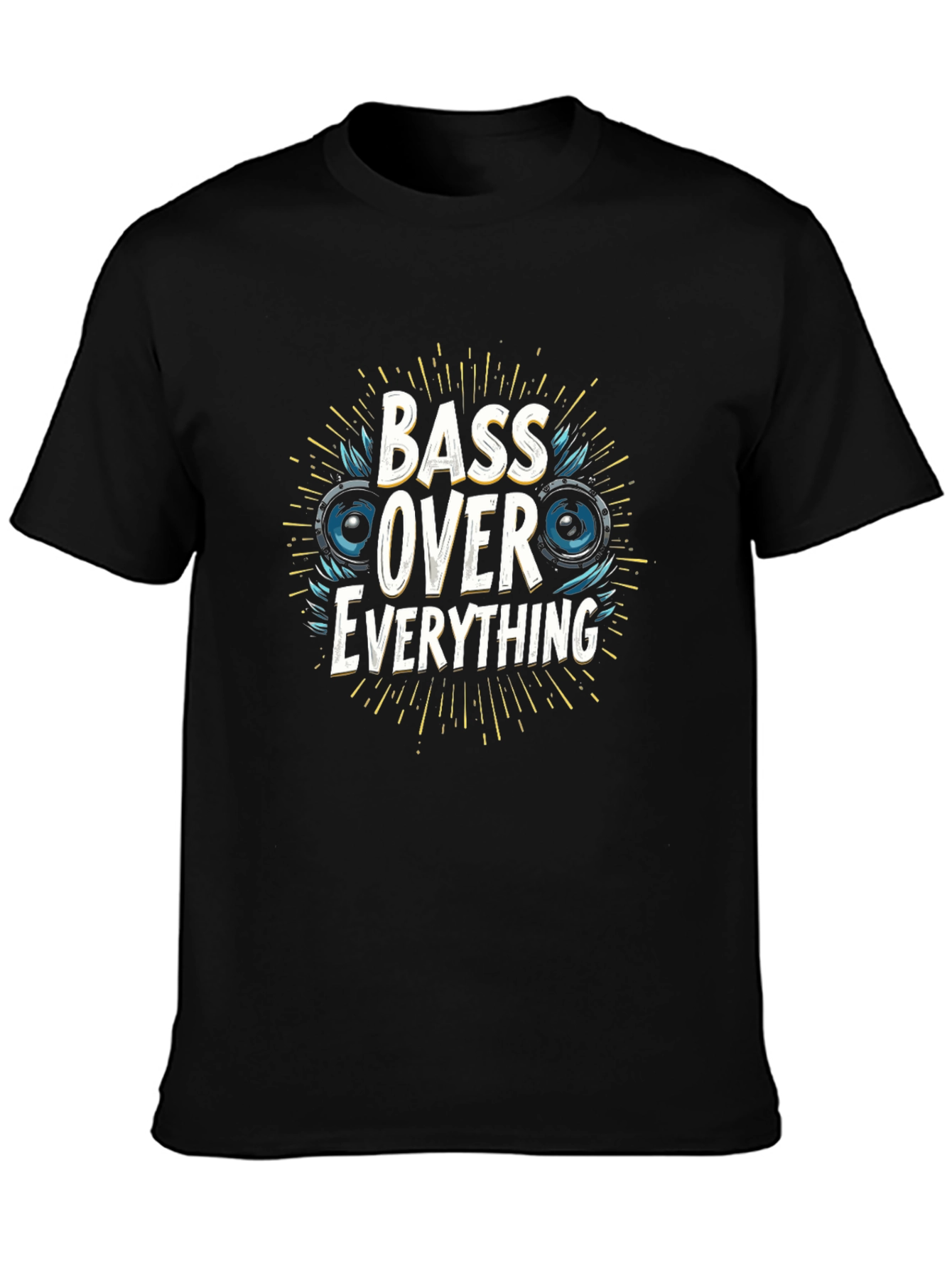 Bass Over Everything Black Graphic Tee