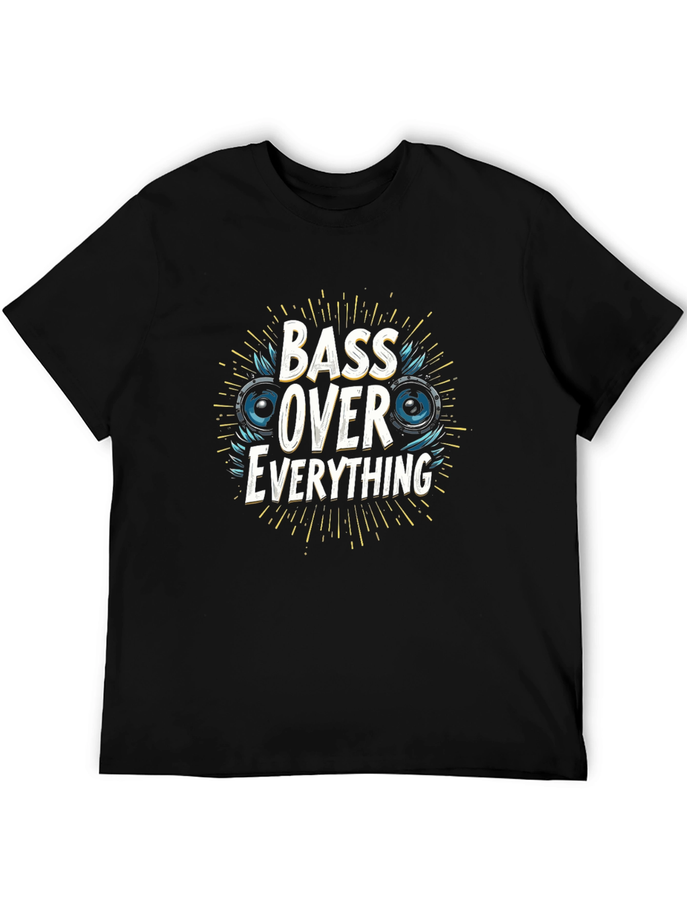 Bass Over Everything Black Graphic Tee