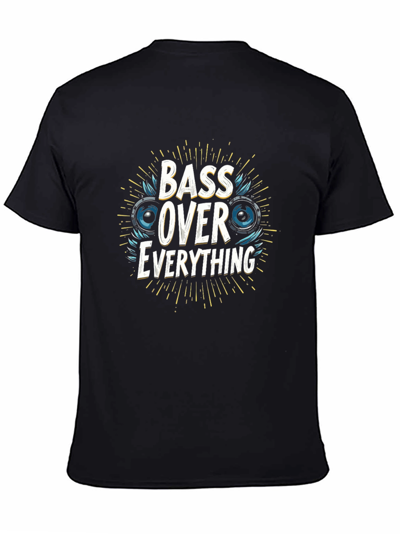 Bass Over Everything Black Graphic Tee