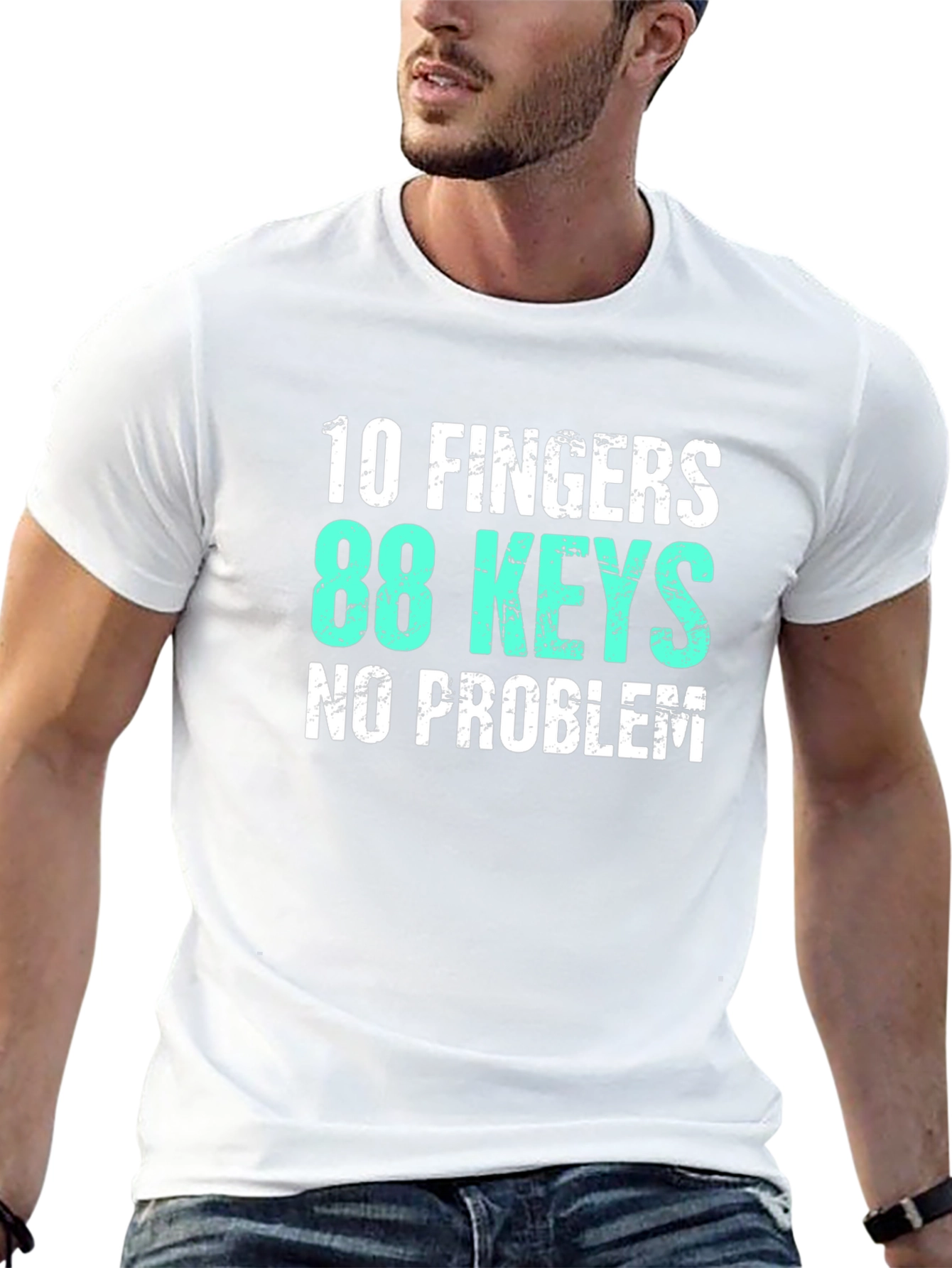 10 Fingers 88 Keys Piano T-Shirt