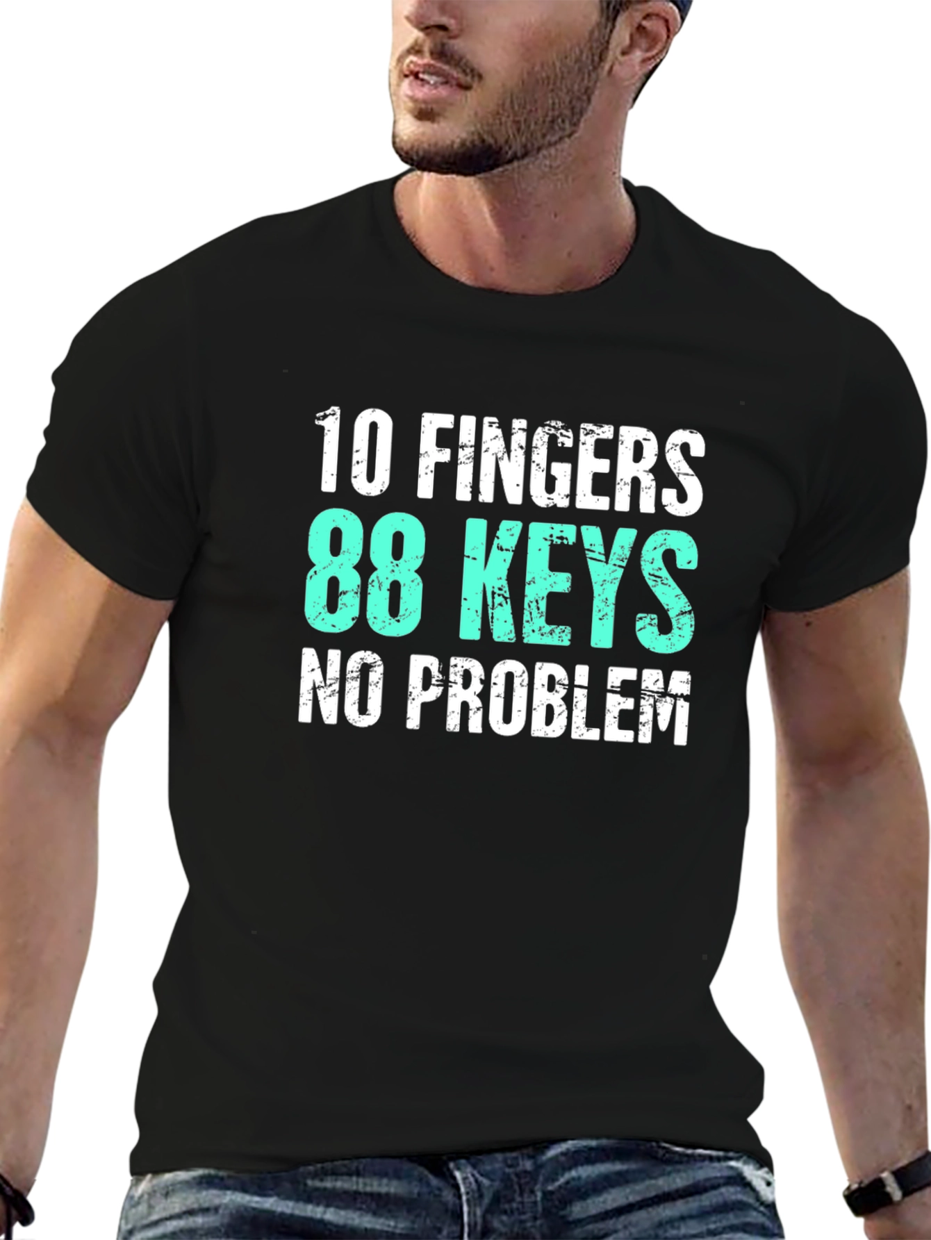 10 Fingers 88 Keys Piano T-Shirt